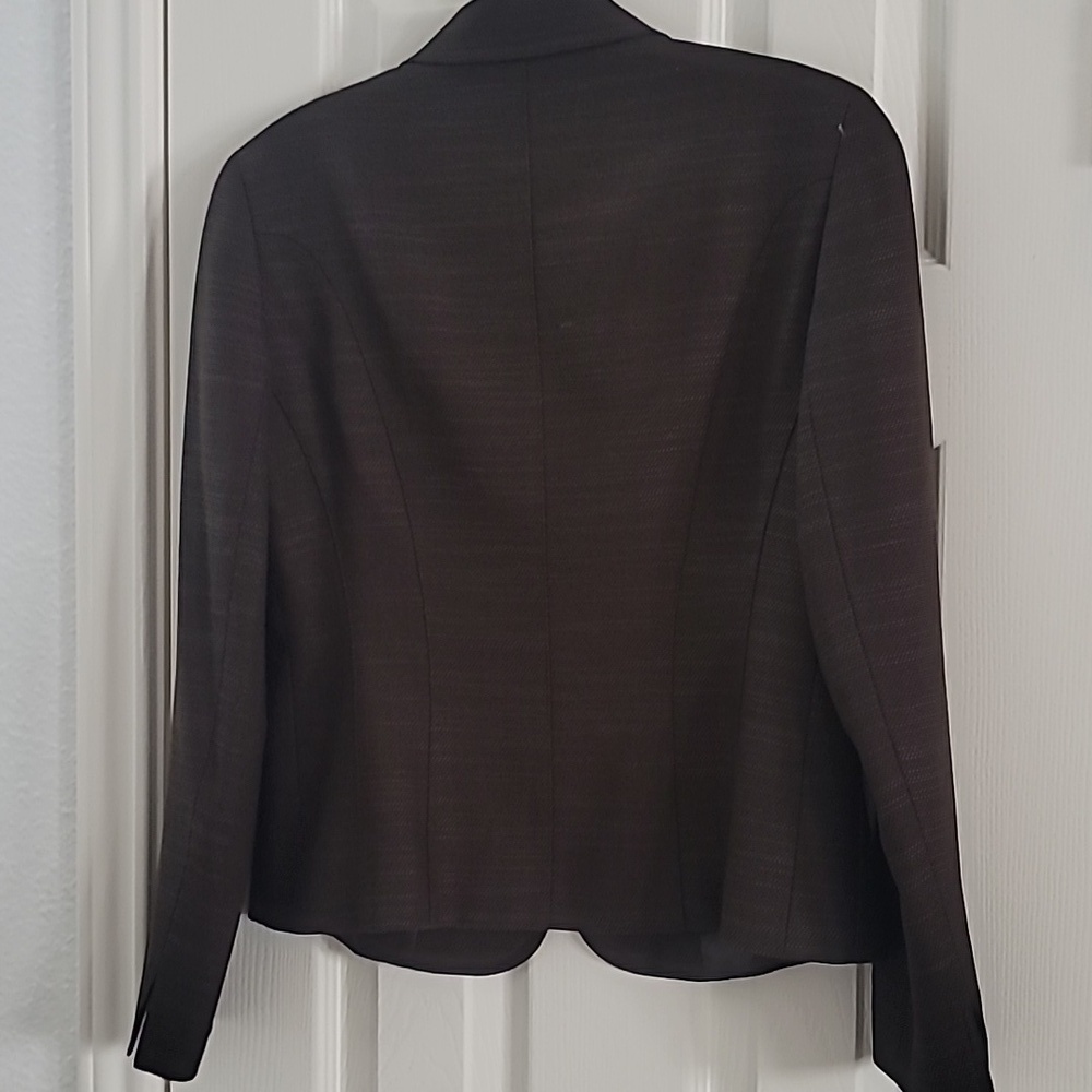 Vintage Lafayette 148 New York Petite Dark Brown Women's Blazer Sz 2 - Picture 6 of 9